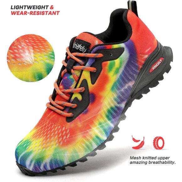 Men's Trail Running Shoes Fashion Walking Hiking Sneakers for Men Tennis - Picture 3 of 7